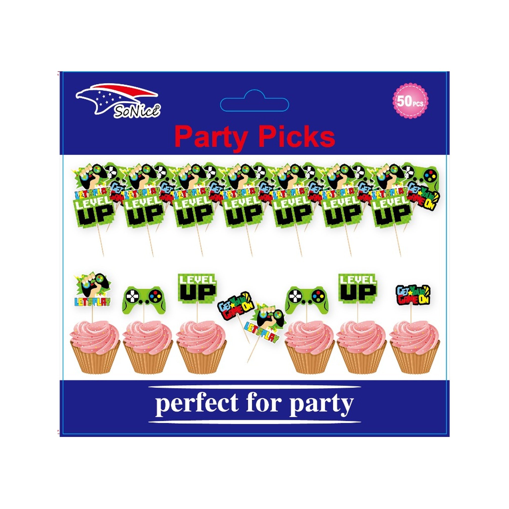 Cupcake Topper 50 ct Gamer 120C12